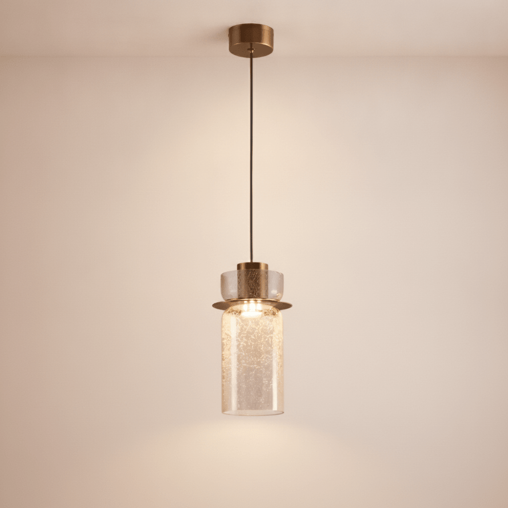 Lampes Suspensions - Verre Fissuré Lueur - Lightora