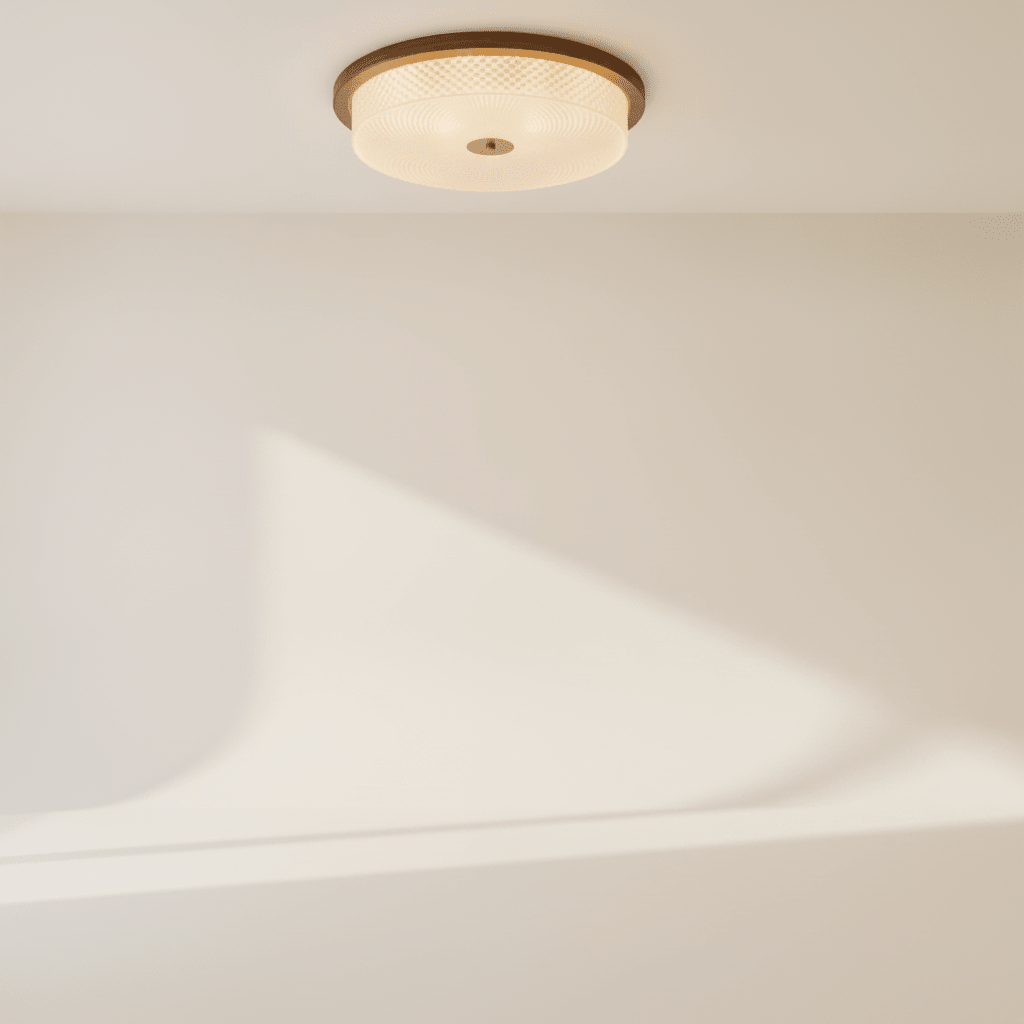 Luminaire Led Plafond - Cristal Noyer Hérité - Lightora