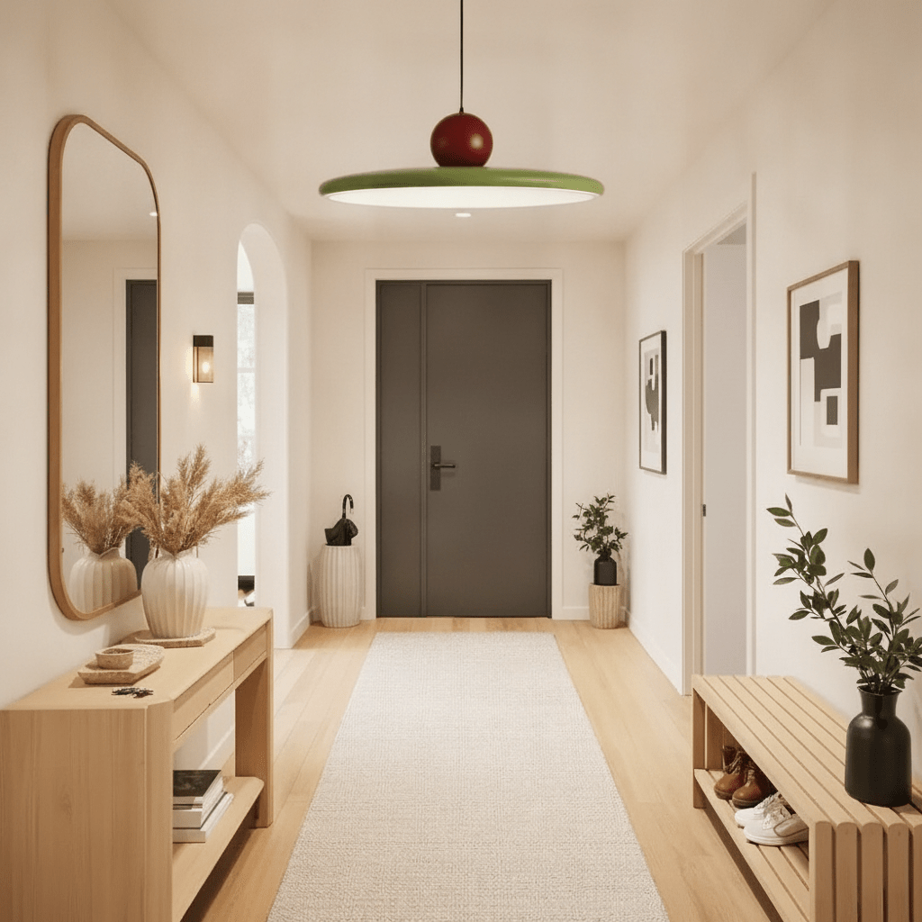 Luminaire Suspension Industriel - Disque Sculptural Laqué - Lightora