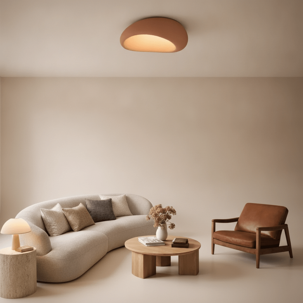 Plafonnier à led - Épure Wabi-Sabi - Lightora