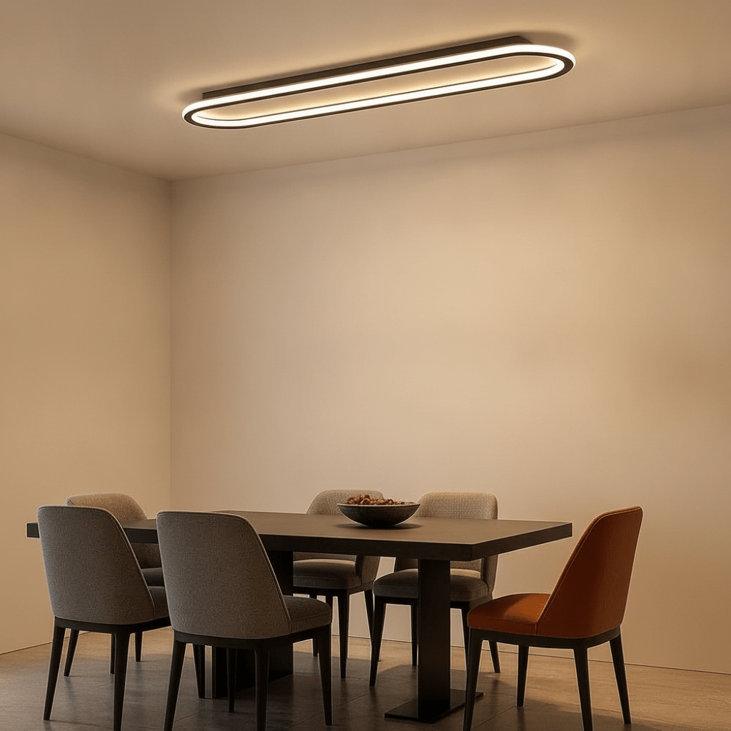 Plafonnier À Led - Ligne Lumineuse Contemporaine - Lightora