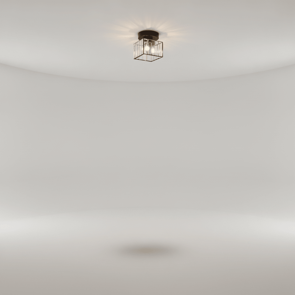 Plafonnier en Verre - Éclat Cristal Noir - Lightora