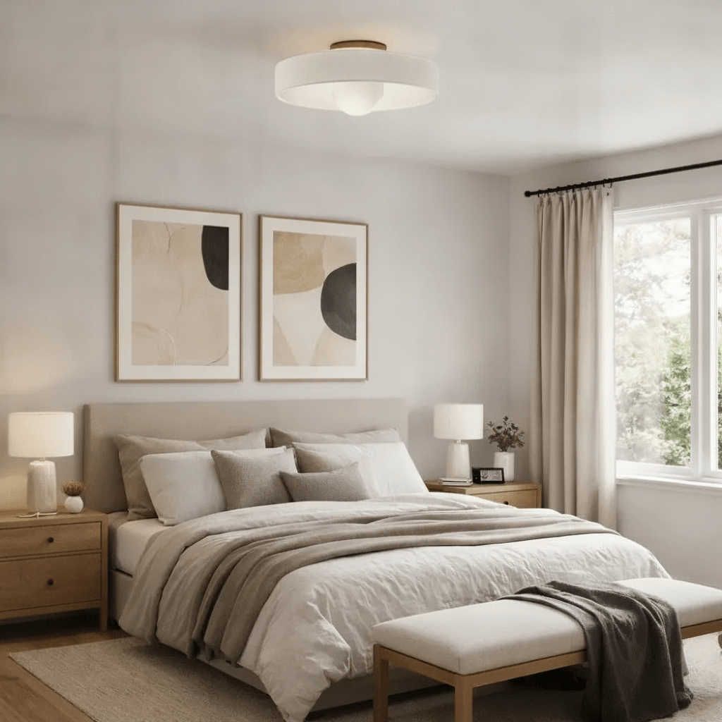 Plafonnier Luminaire Led - Halo Solaire Contemporain - Lightora