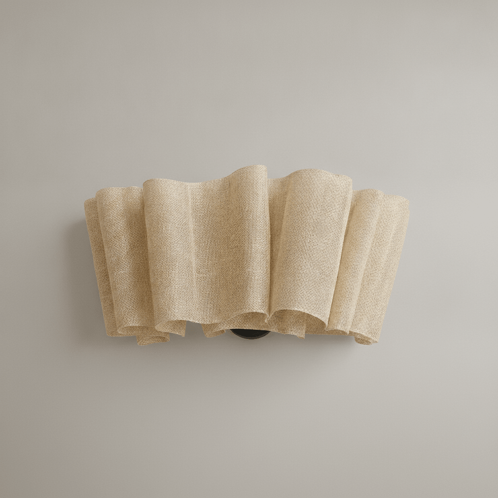 Suspension en Tissu - Voile Plissé Wabi Sabi - Lightora