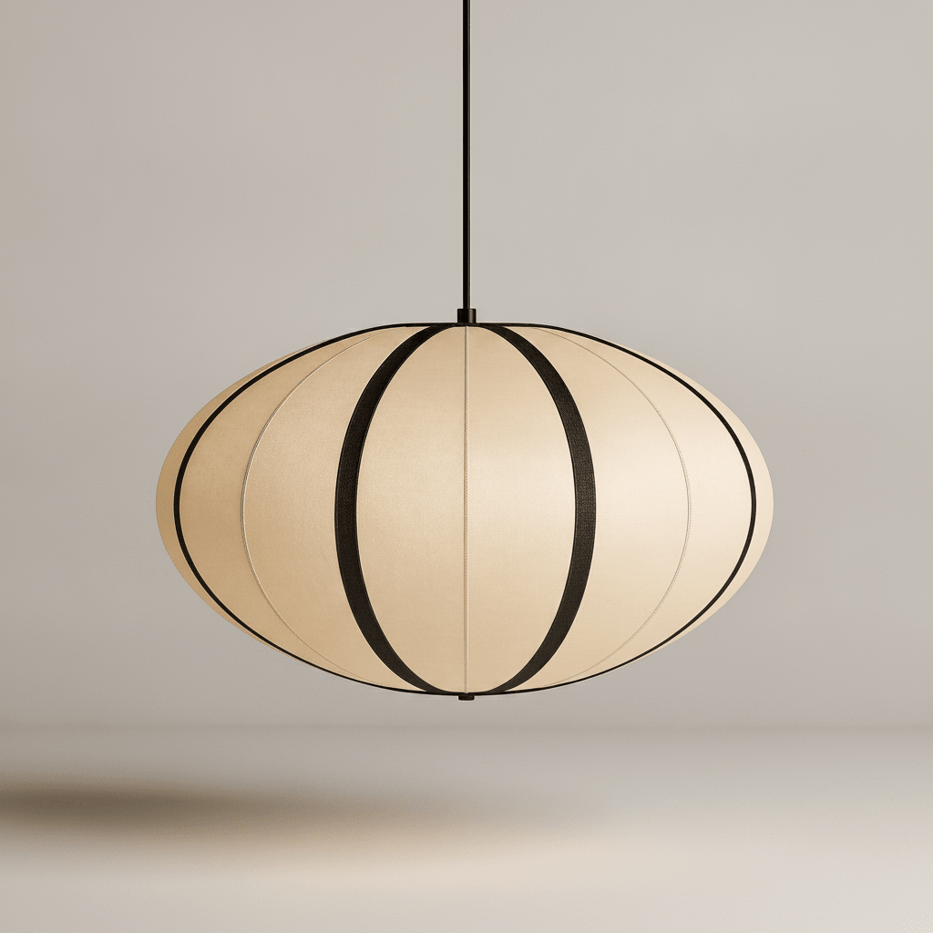 Suspension Japonaise - Lampion de Soie Zen - Lightora