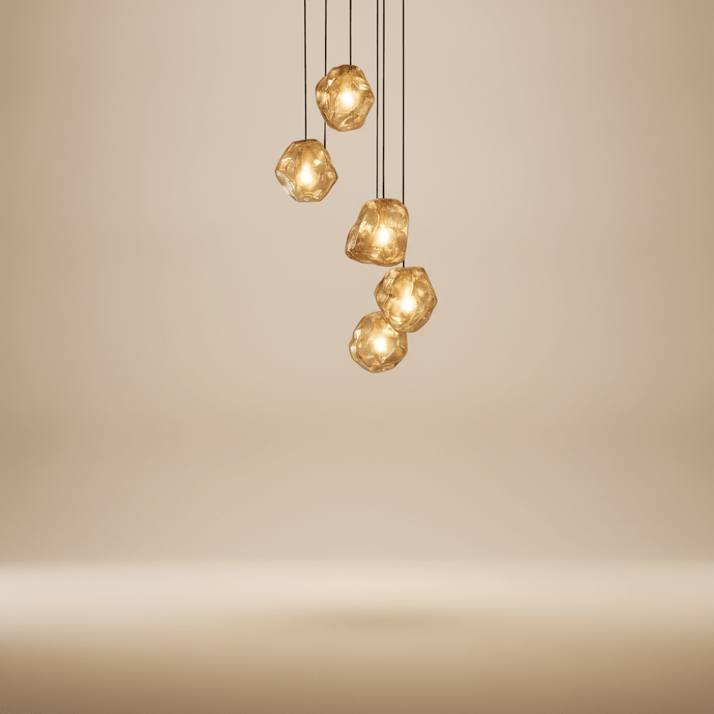 Suspension Luminaire Design - Halo Acrylique Raffiné - Lightora