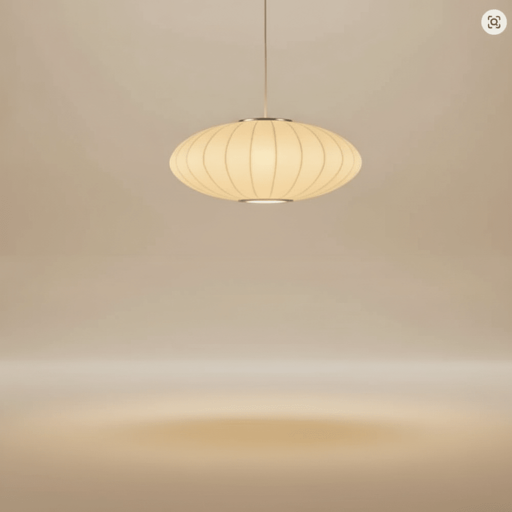 Suspension Luminaire Design - Voile De Soie Japandi - Lightora