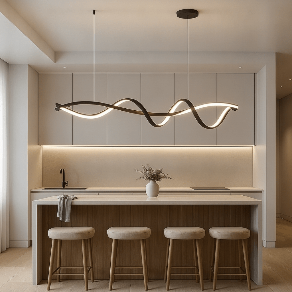 Suspension Luminaire Led - Éclat Noir Contemporain - Lightora