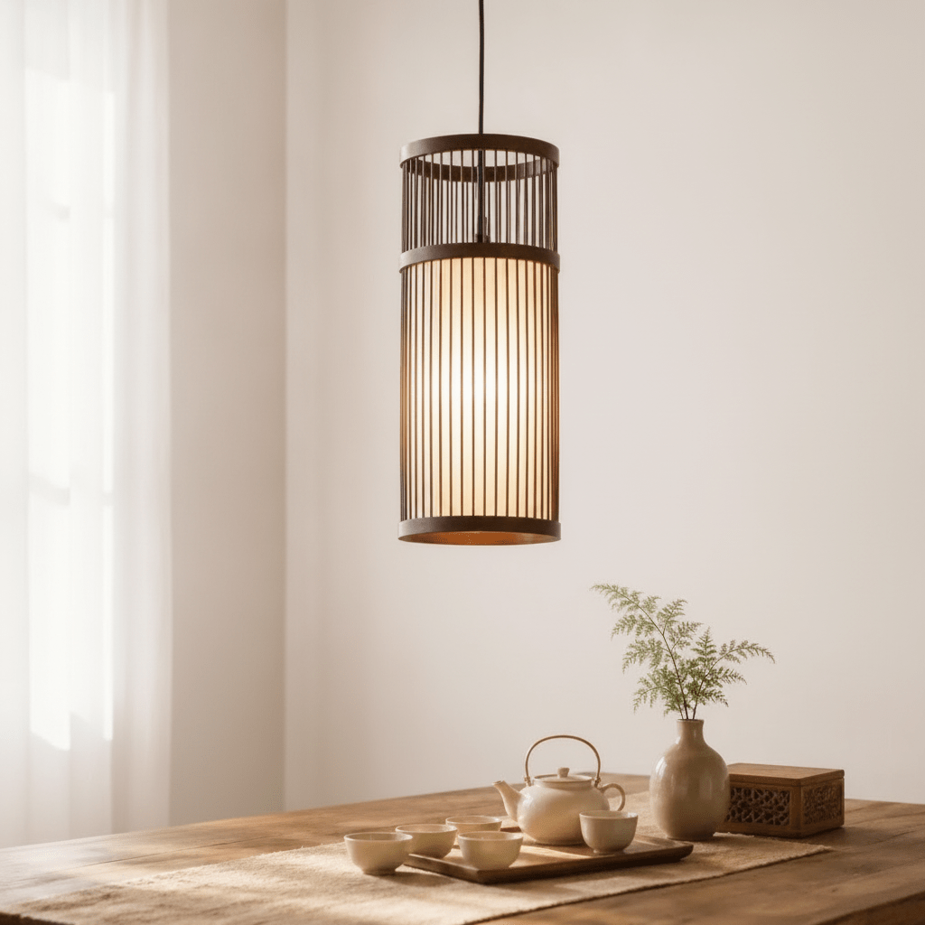 Suspension Rotin Tressé - Esprit Bohème - Lightora