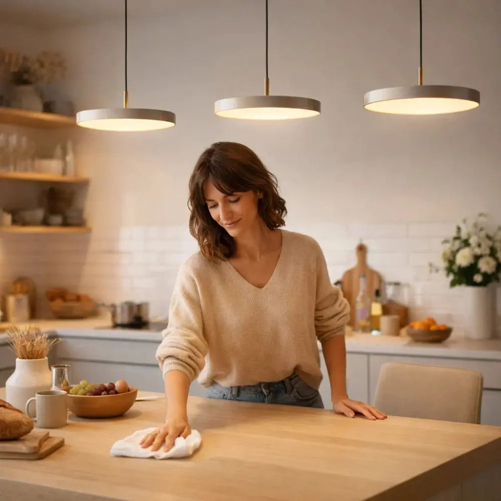 Lampe Suspension Pour Cuisine - Disque Flottant