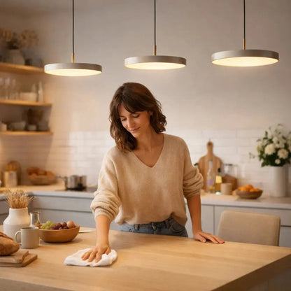 Lampe Suspension Pour Cuisine - Disque Flottant