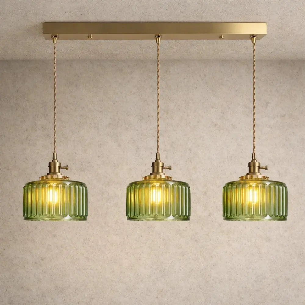 Luminaire Suspension Verre - Verre Cylindrique Vintage