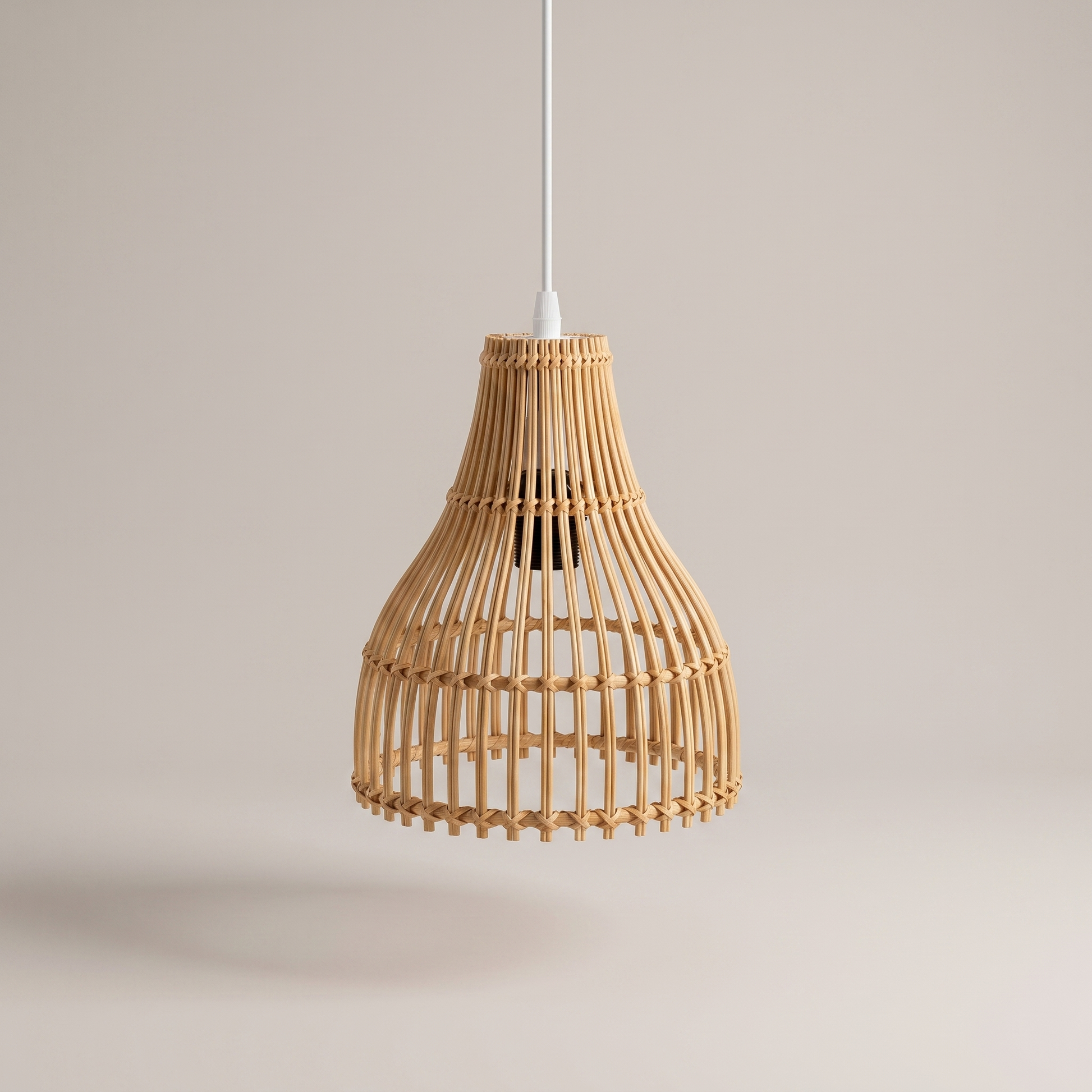 Suspension Bambou Cuisine - Îlot Tressé Main