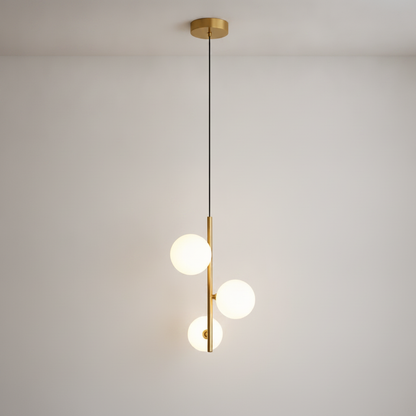 Lampe À Suspension - Sphères Laiton Nocturne