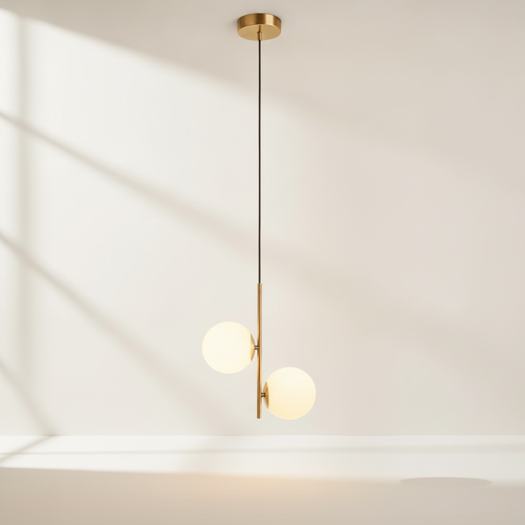Lampe À Suspension - Sphères Laiton Nocturne