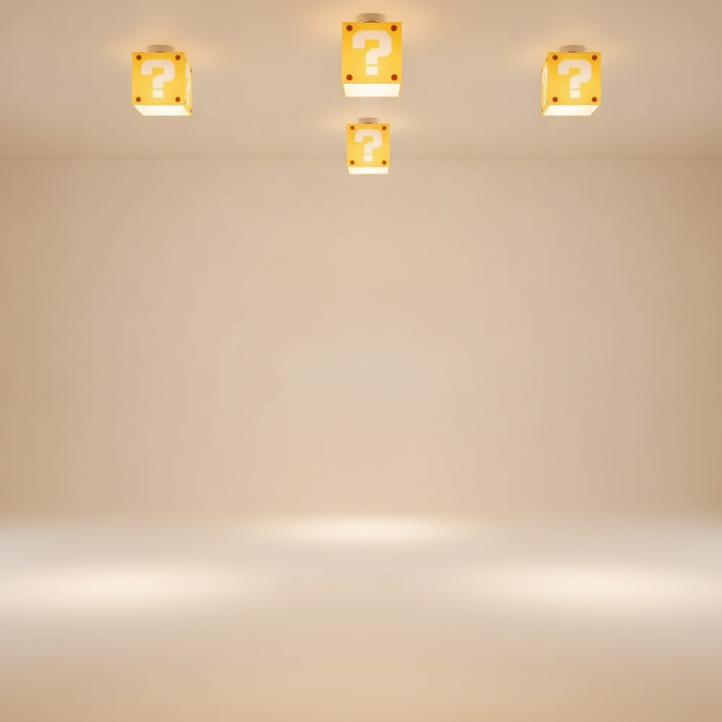 Lampe de Plafond - Cube Ludique Jaune