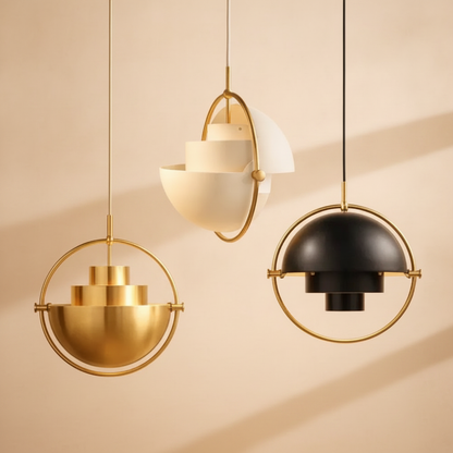 Lampes Suspensions - Dôme Pivotant Doré