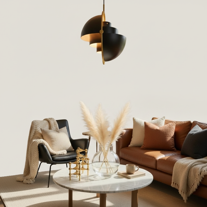 Lampes Suspensions - Dôme Pivotant Doré