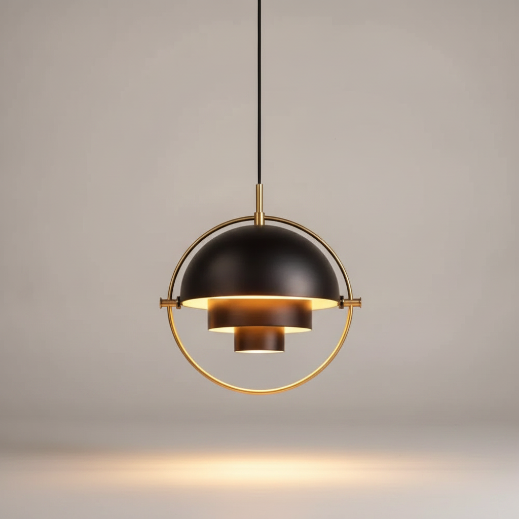 Lampes Suspensions - Dôme Pivotant Doré
