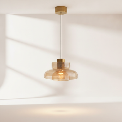 Lampes Suspensions - Verre Fissuré Lueur