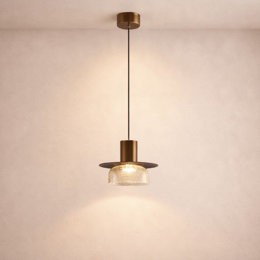 Lampes Suspensions - Verre Fissuré Lueur