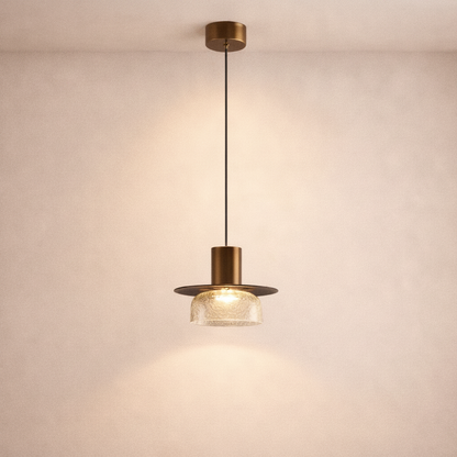 Lampes Suspensions - Verre Fissuré Lueur
