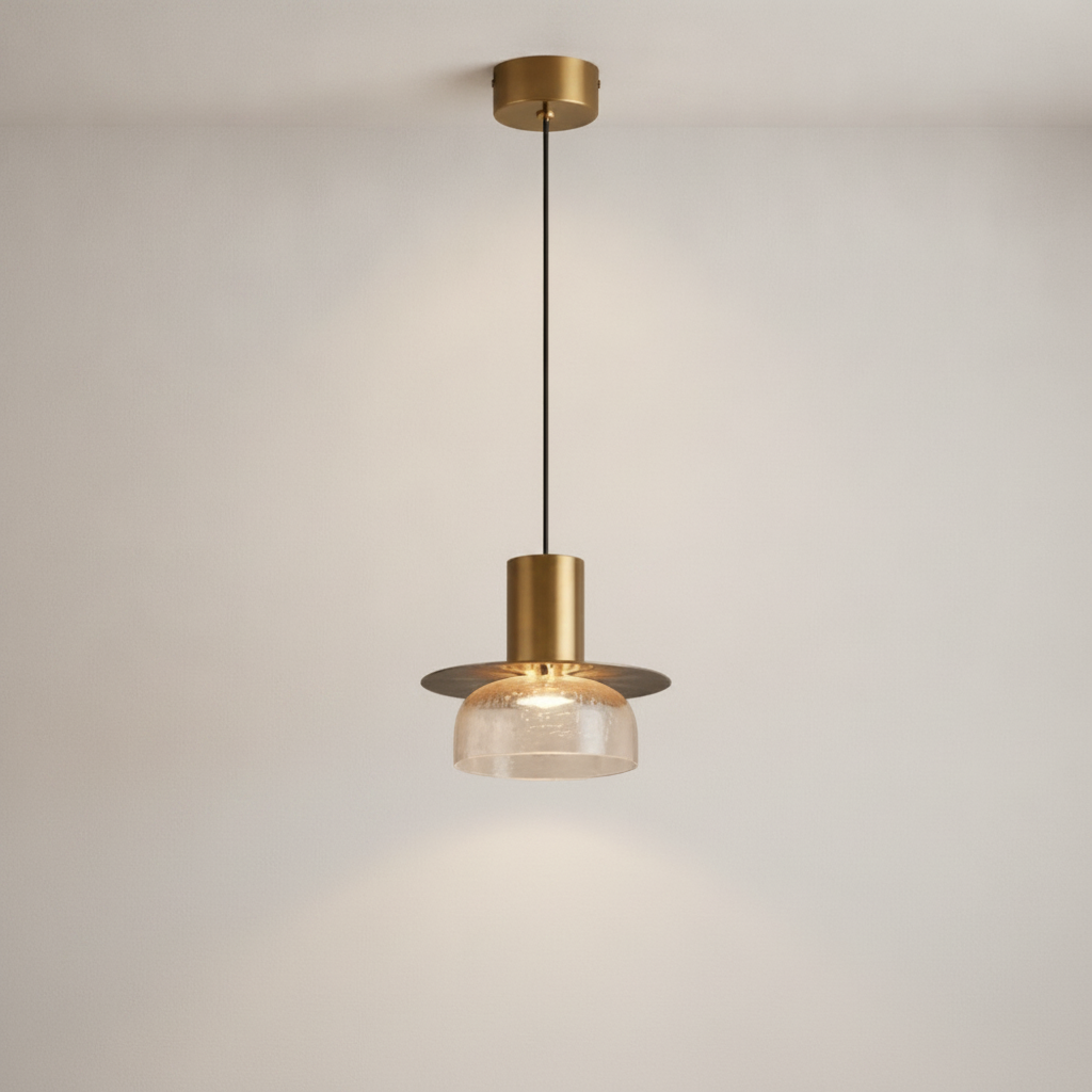 Lampes Suspensions - Verre Fissuré Lueur