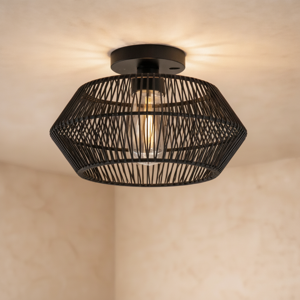 Led Plafonnier - Tissage Bohème Lumineux