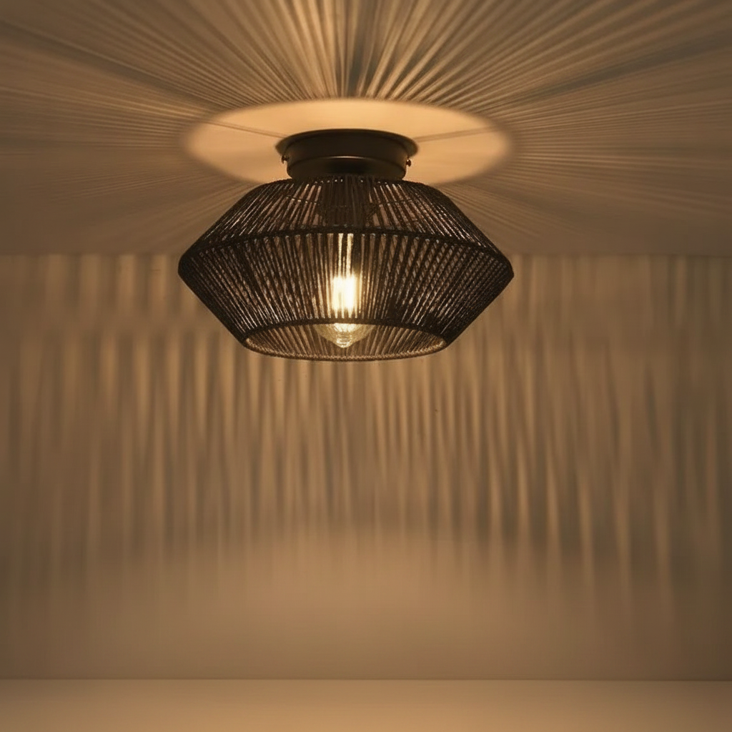 Led Plafonnier - Tissage Bohème Lumineux