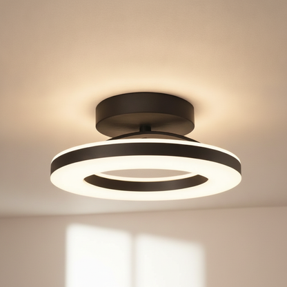 Lumière Plafond - Anneau Doré Flottant