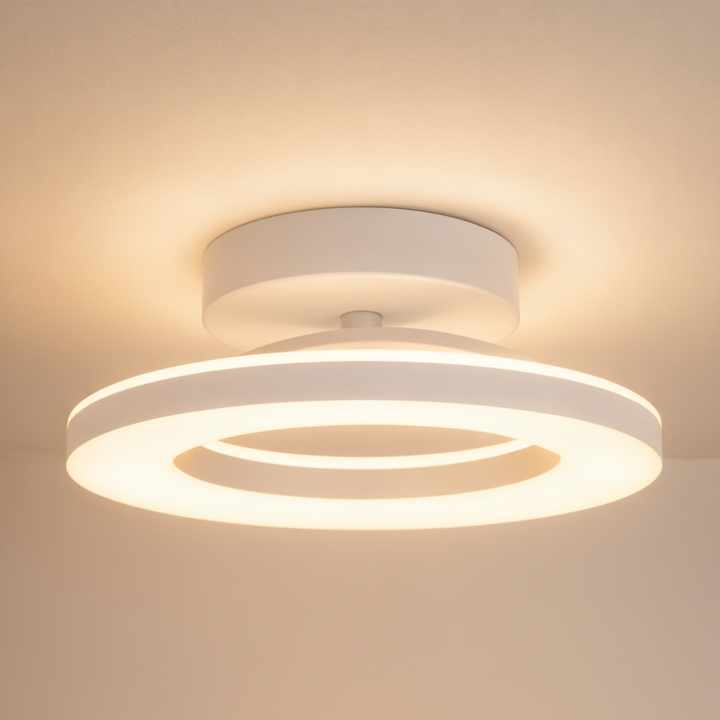 Lumière Plafond - Anneau Doré Flottant