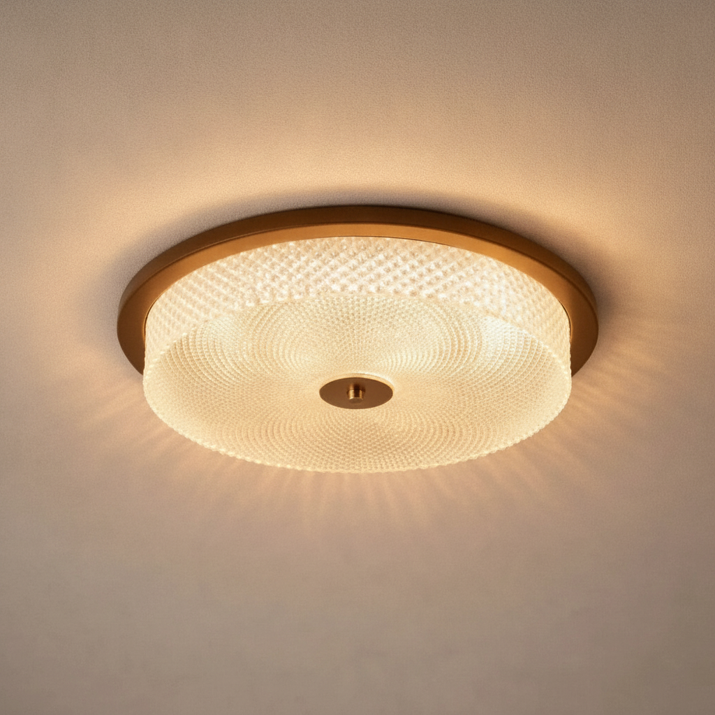 Luminaire Led Plafond - Cristal Noyer Hérité