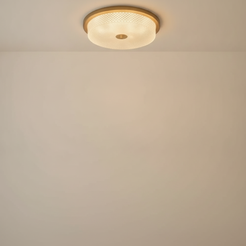 Luminaire Led Plafond - Cristal Noyer Hérité
