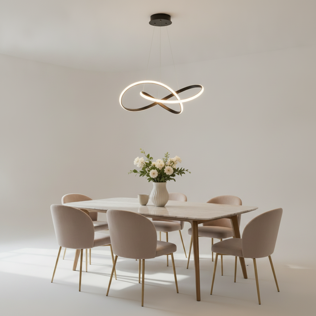 Luminaire Salle à Manger - Ruban Sculptural