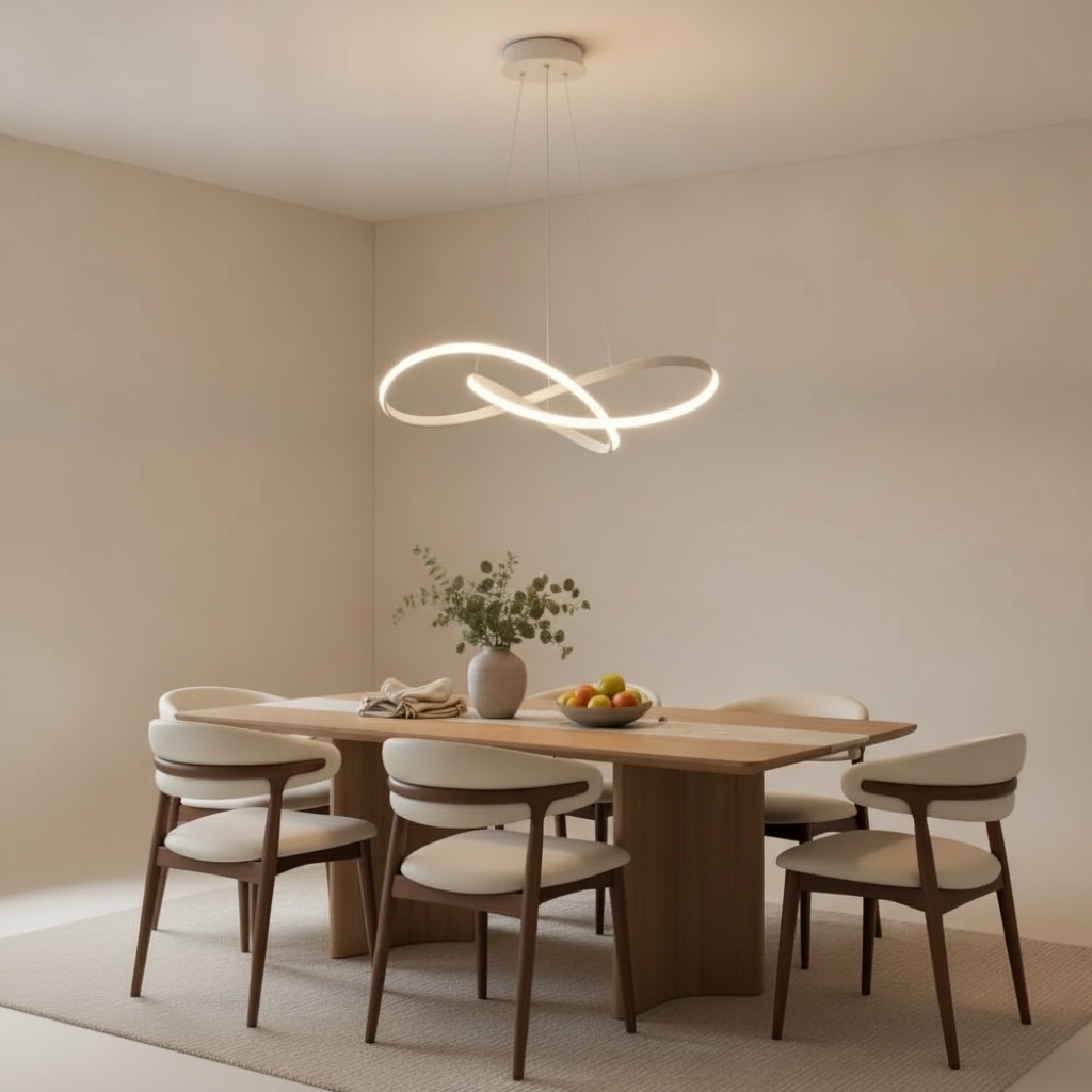 Luminaire Salle à Manger - Ruban Sculptural
