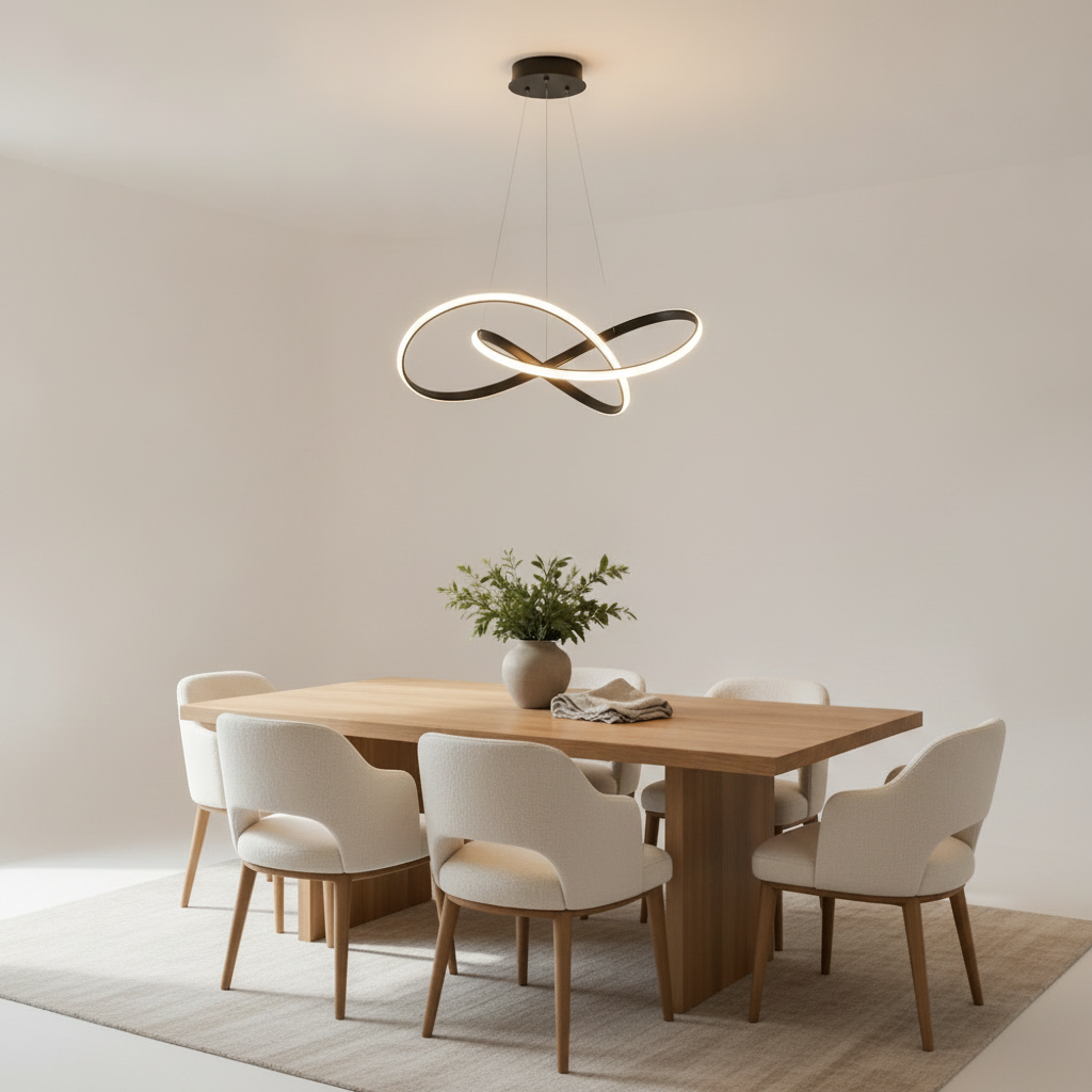 Luminaire Salle à Manger - Ruban Sculptural
