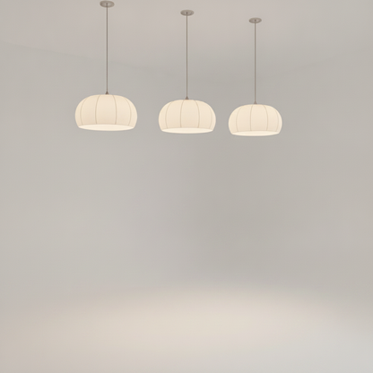 Luminaire Suspension Blanc - Tressage Bohème Lumineux