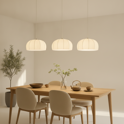 Luminaire Suspension Blanc - Tressage Bohème Lumineux