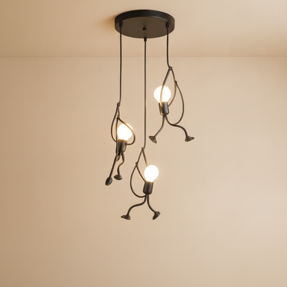 Luminaire Suspension Design - Bonhomme Suspendu
