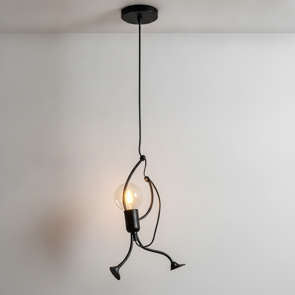 Luminaire Suspension Design - Bonhomme Suspendu