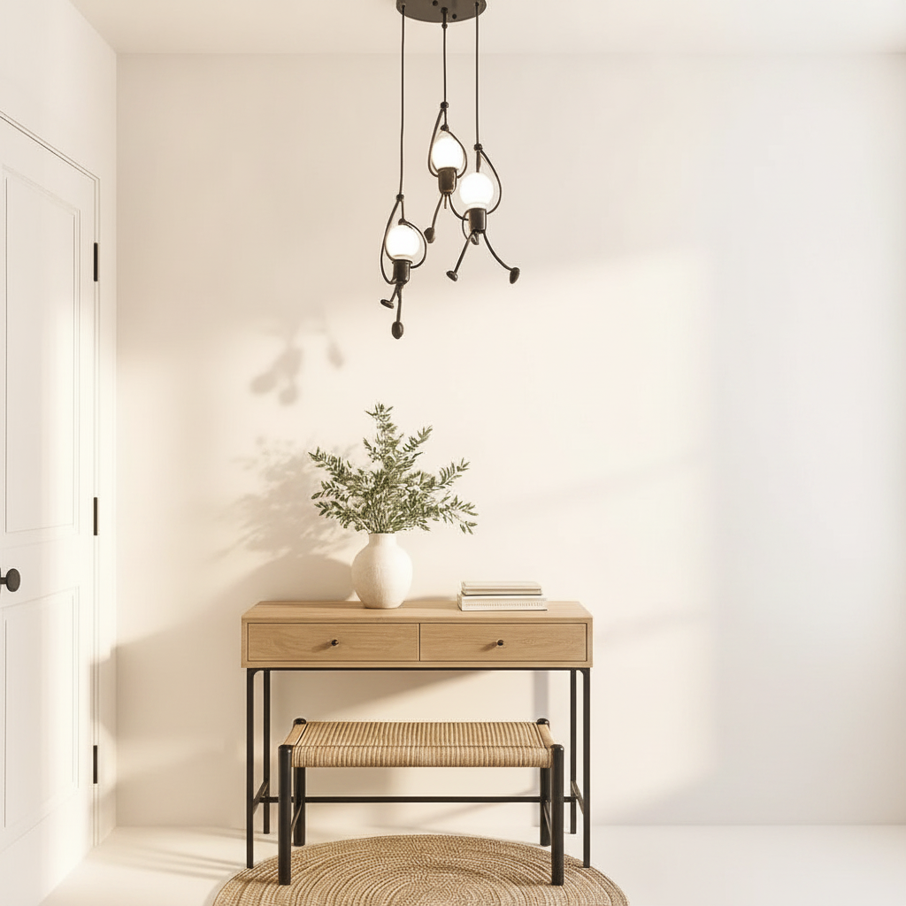 Luminaire Suspension Design - Bonhomme Suspendu