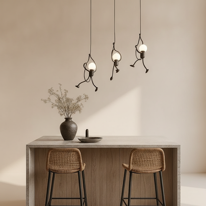 Luminaire Suspension Design - Bonhomme Suspendu