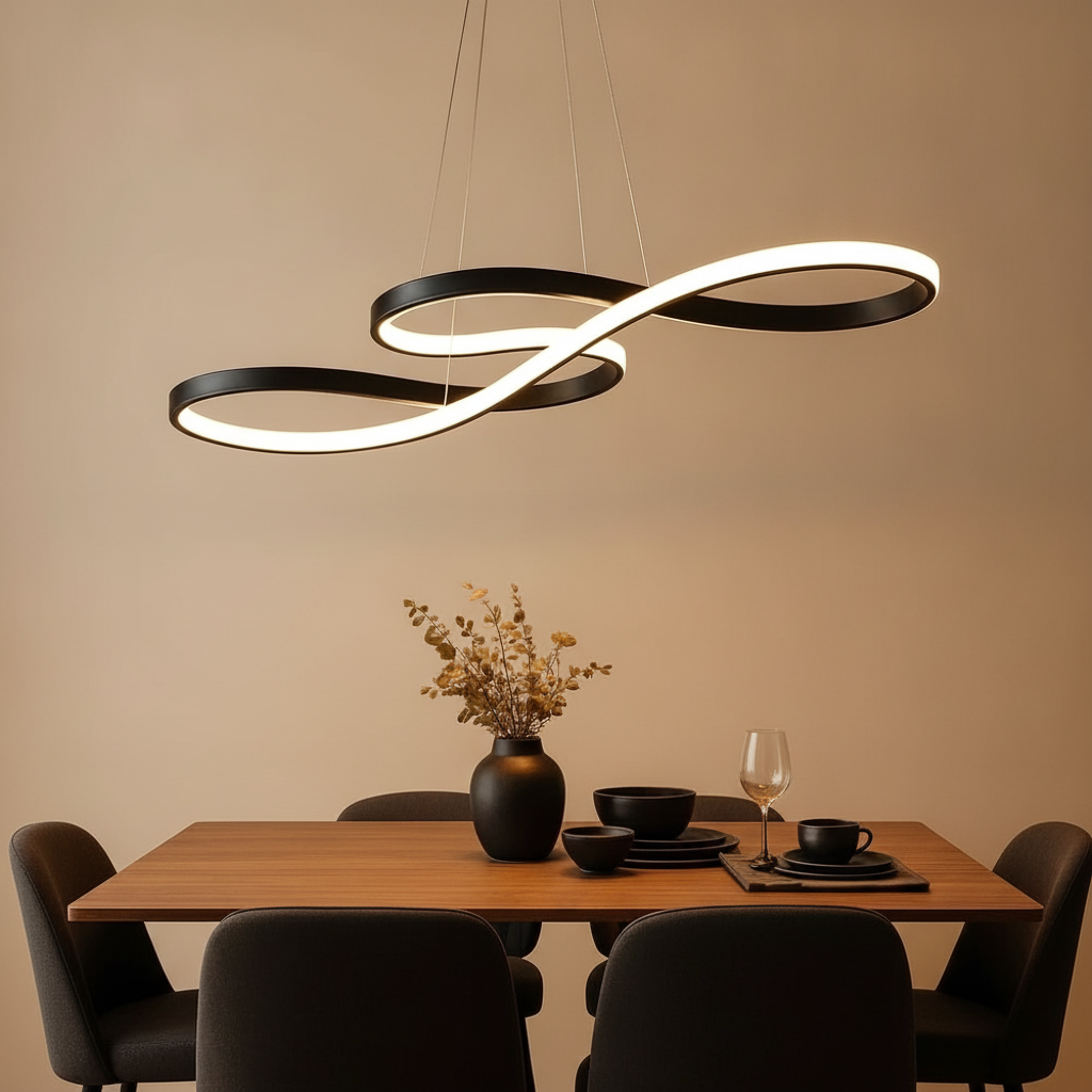 Luminaire Suspension Salle À Manger - Ruban Lumineux Aérien