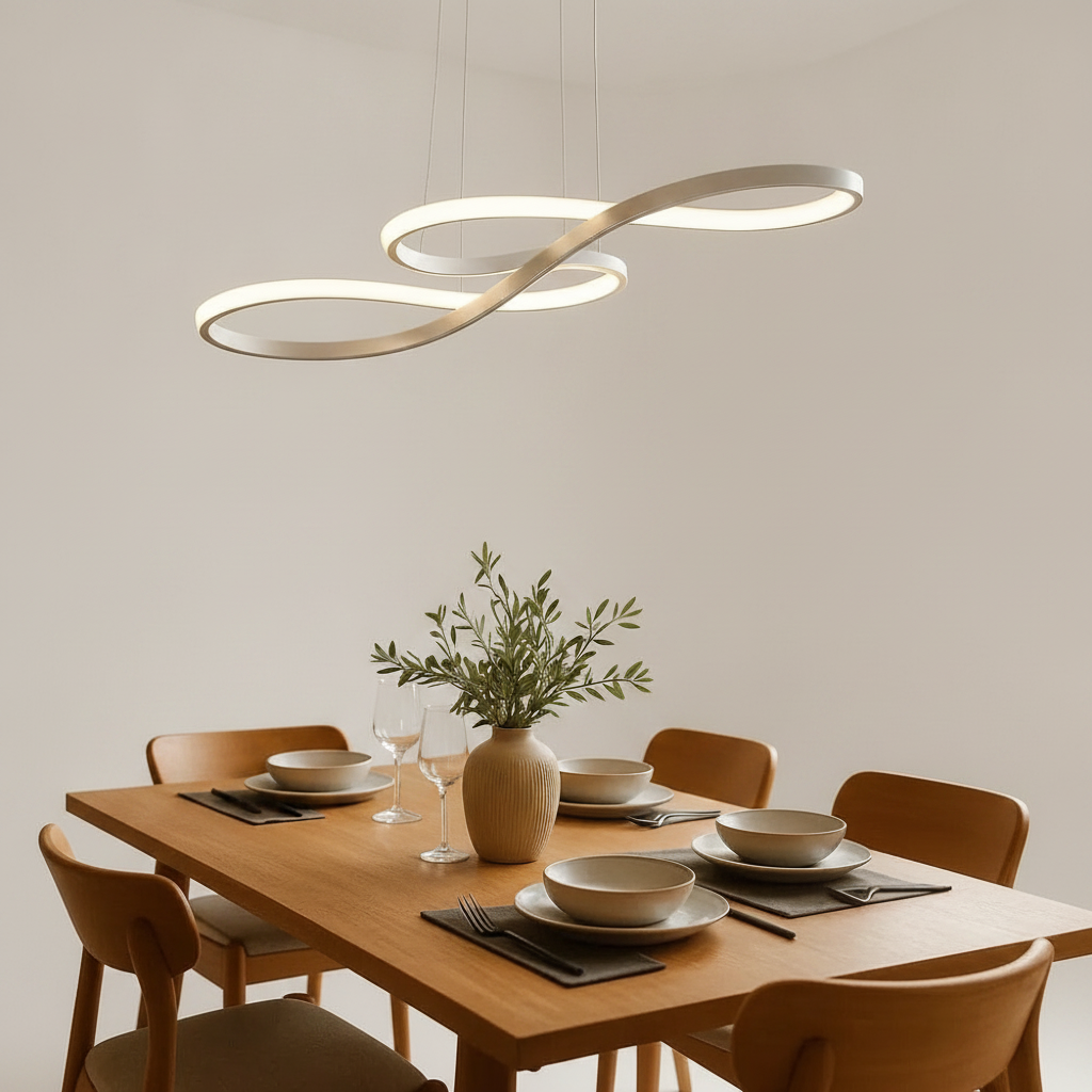 Luminaire Suspension Salle À Manger - Ruban Lumineux Aérien
