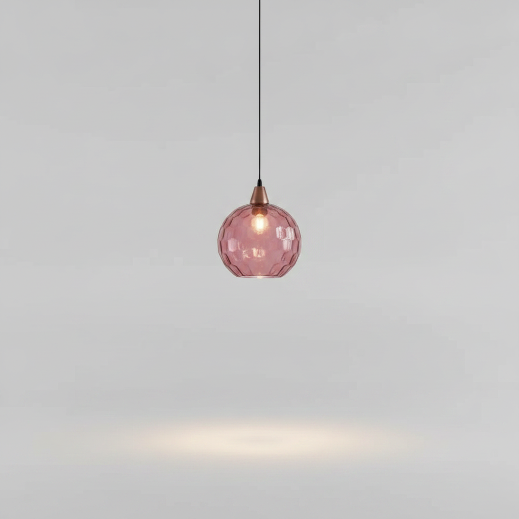 Luminaire Suspension Verre - Sphères Colorées
