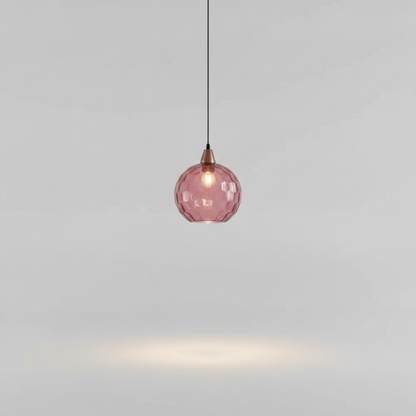 Luminaire Suspension Verre - Sphères Colorées