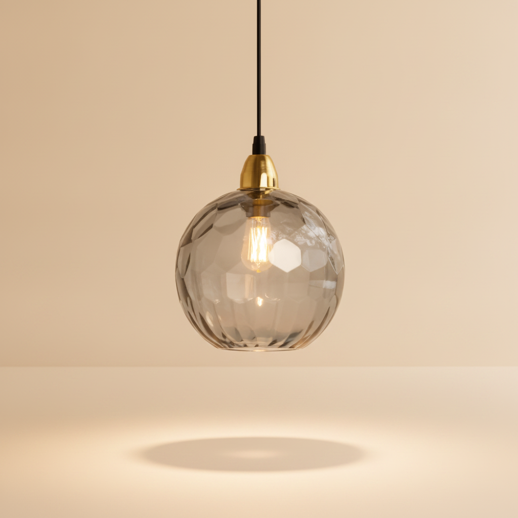 Luminaire Suspension Verre - Sphères Colorées