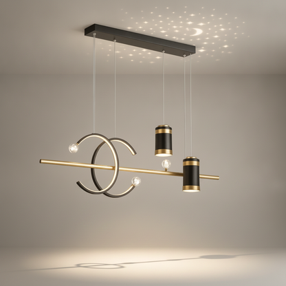 Manger Suspension Luminaire - Ligne Lumineuse Épurée