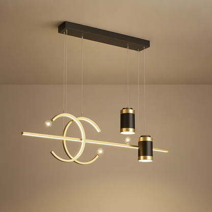 Manger Suspension Luminaire - Ligne Lumineuse Épurée