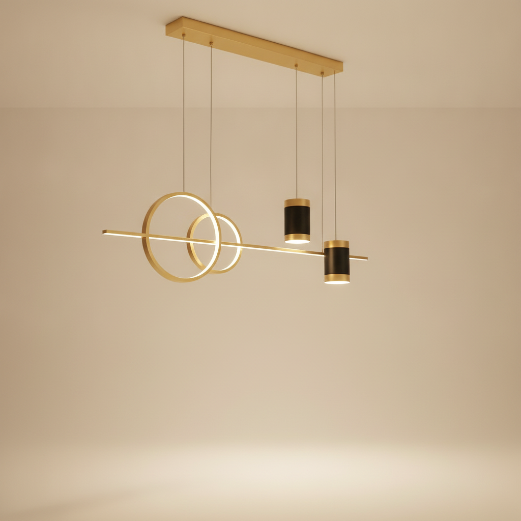 Manger Suspension Luminaire - Ligne Lumineuse Épurée